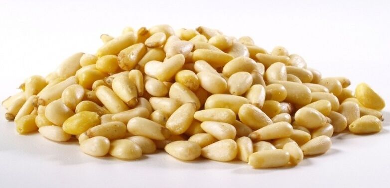Pine nuts in the diet are an excellent prevention of helminthiasis. 