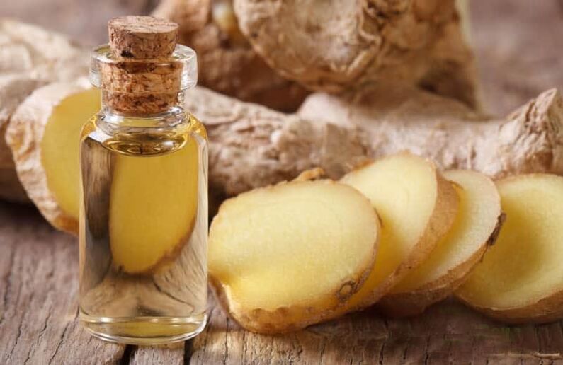 Ginger root tincture against parasites