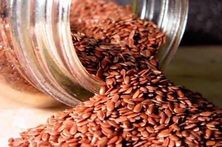 Flax seeds to cleanse the body of parasites.